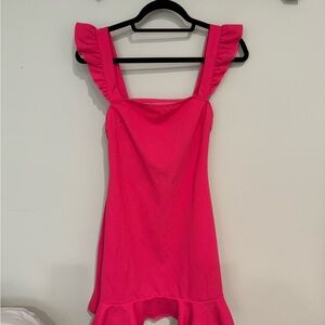 SHEIN mini dress, size small, hot pink